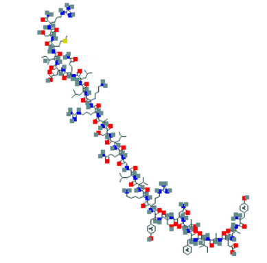 Sermorelin Peptide chemical structure Made in USA