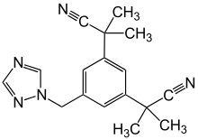 Anastrozole Molecule Structural