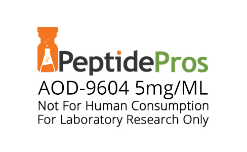 Peptide product label for AOD-9604