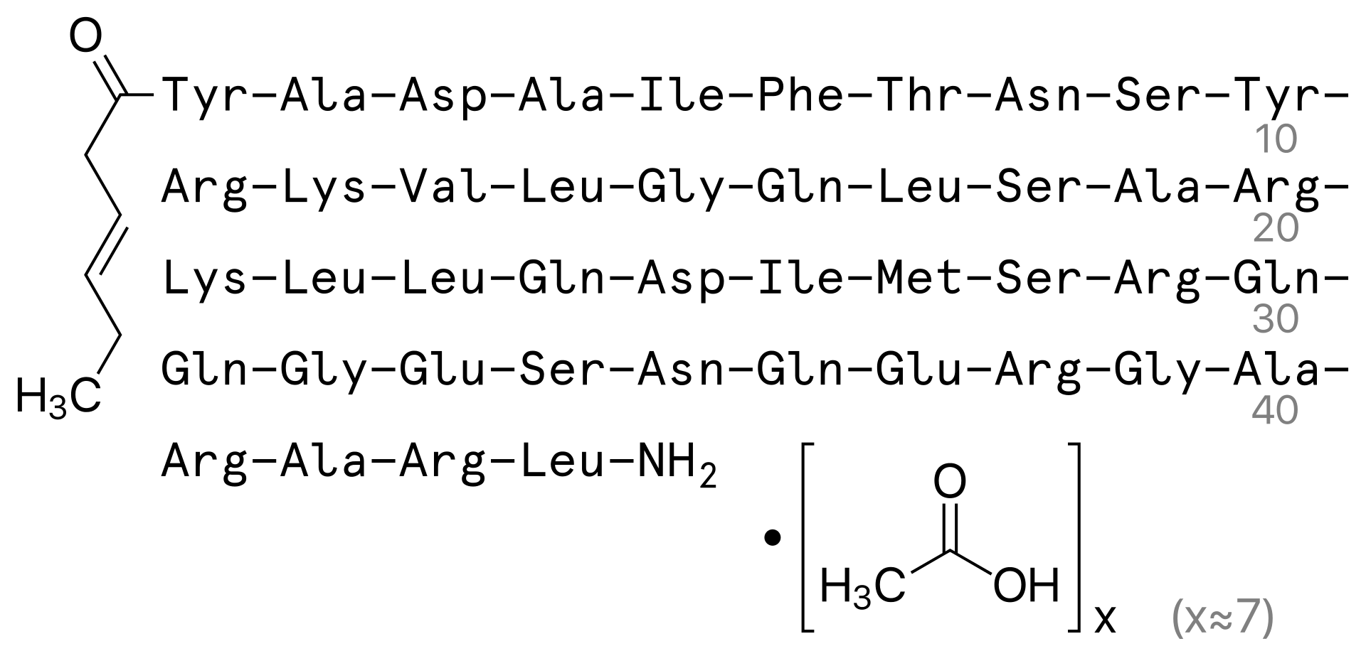 Tesamorelin peptide